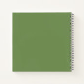 可愛モダンい緑の台所用具料理用具 ノートブック (裏面)