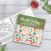 可愛モダンい緑の台所用具料理用具 ノートブック