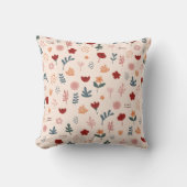 可愛モダンい美的な花柄 クッション (正面)