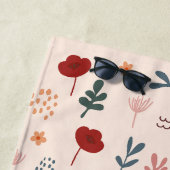 可愛モダンい美的な花柄 ビーチタオル (インサイチュ)