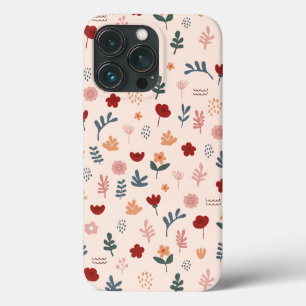 可愛モダンい美的な花柄 iPhone 13 PROケース