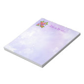 可愛モダンい花束 ノートパッド (回転)