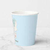 可愛モダンい象ファースト誕生日 紙コップ (左)