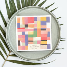 可愛モダンい鮮やかな色ブロック退職パーティー