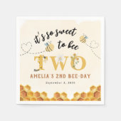 可愛モダンい2回目の誕生日は甘い スタンダードカクテルナプキン (正面)