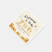 可愛モダンい2回目の誕生日は甘い スタンダードカクテルナプキン (角)