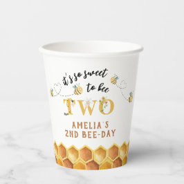 可愛モダンい2回目の誕生日は甘い 紙コップ