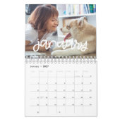 可愛モダンい2026年写真 カレンダー (1月 2027)