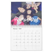 可愛モダンい2026年写真 カレンダー (2月 2027)