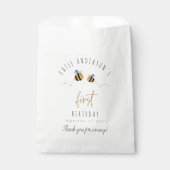 可愛モダンい(昆虫)マルハナバチファースト誕生日 フェイバーバッグ (正面)