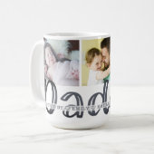 可愛モダンいDADDY 3フォトパーソナライズされた コーヒーマグカップ (正面左)