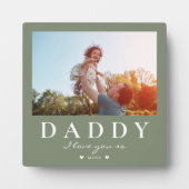 可愛モダンいDADDY Father's Dayカスタム文字写真 フォトプラーク (正面)