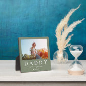 可愛モダンいDADDY Father's Dayカスタム文字写真 フォトプラーク (インサイチュ)