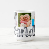 可愛モダンいGRANDPA 3写真パーソナライズされた コーヒーマグカップ (中央)