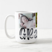 可愛モダンいGRANDPA 3写真パーソナライズされた コーヒーマグカップ (左)