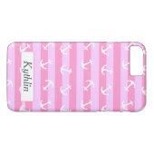 可愛モノグラムのいピストライプンクいかり Case-Mate iPhoneケース (裏面(横))