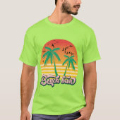 可愛ユニセックスいビーチバムのワードアート Tシャツ (正面)