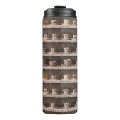 可愛ユニークいおもしろいヴィンテージカッコいいコーヒーお茶 タンブラー (正面)