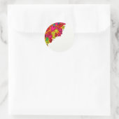 可愛ユニークいハート ラウンドシール (バッグ)