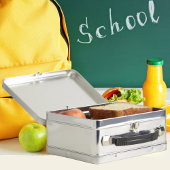 可愛ユニークい孔雀お洒落鳥の漫画グラフィック メタルランチボックス