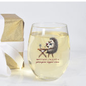 可愛ユニークおもしろいい山嵐ボウタイワイン恋人 ステムなしワイングラス