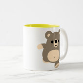 可愛ランニングいの熊のマグカップ ツートーンマグカップ (正面右)