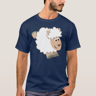 可愛ランニングいの羊Tシャツ Tシャツ
