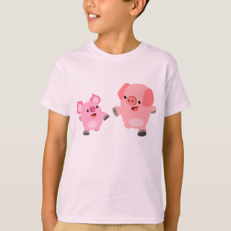 可愛ランニングいの豚Tシャツ Tシャツ