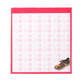 可愛ランニングい靴 ノートパッド (正面)