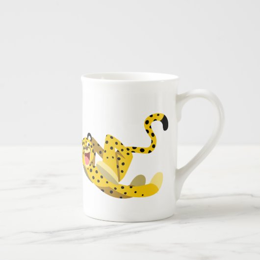 可愛ランニングい ボーンチャイナマグカップ (右)