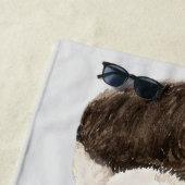 可愛リラックスいアジアのパンダクマ動物自然アート ビーチタオル (インサイチュ)