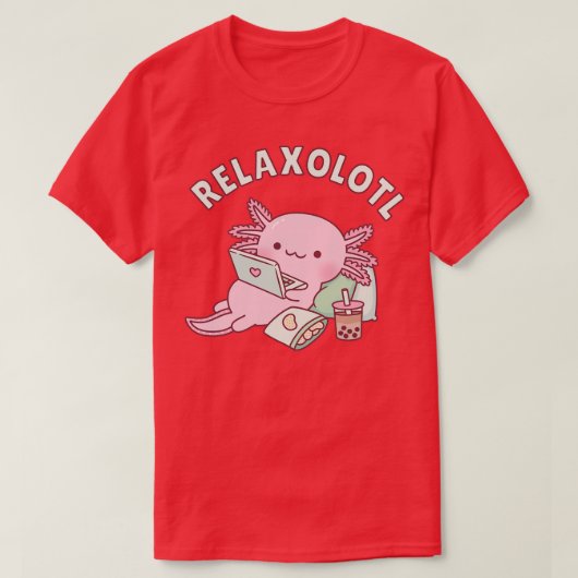 可愛リラックスいアソロテルプンおもしろい Tシャツ (デザイン正面)