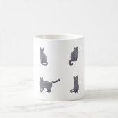 可愛ロシアのい動物�アートを愛する猫 コーヒーマグカップ (中央)