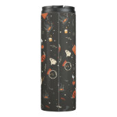 可愛不気味いお洒落ハロウィン模様の背景 タンブラー (裏面)