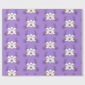 可愛不気味いかわいい漫画幽霊ハローウィンパーティ ラッピングペーパー (フラット)