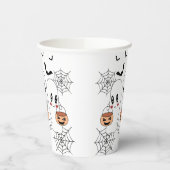 可愛不気味いかわいい漫画幽霊ハローウィンパーティ 紙コップ (左)