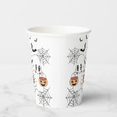 可愛不気味いかわいい漫画幽霊ハローウィンパーティ 紙コップ (右)