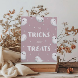 可愛不気味いハロウィンのトリックまたは治療 ポスター