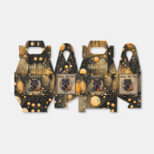 可愛不気味いハロウィンパーソナライズされた猫 フェイバーボックス (折り畳みなし)