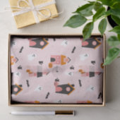 可愛不気味いハロウィン幽霊のよく出るハウスパターン 薄葉紙 (ギフト)