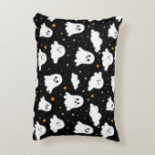 可愛不気味いハロウィン幽霊曇り星空 アクセントクッション (裏面(縦))