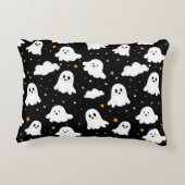 可愛不気味いハロウィン幽霊曇り星空 アクセントクッション (裏面)