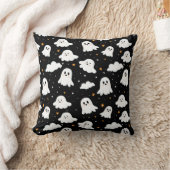 可愛不気味いハロウィン幽霊曇り星空 クッション (ブランケット)