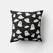 可愛不気味いハロウィン幽霊曇り星空 クッション (裏面)