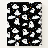 可愛不気味いハロウィン幽霊曇り星空 ノートブック (裏面)