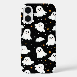 可愛不気味いハロウィン幽霊曇り星空 iPhone 16ケース