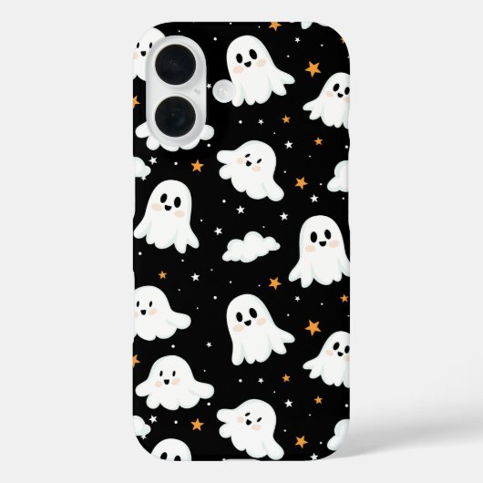 可愛不気味いハロウィン幽霊曇り星空 Case-Mate iPhoneケース (裏面)
