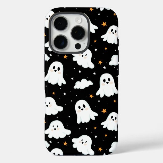 可愛不気味いハロウィン幽霊曇り星空 Case-Mate iPhoneケース (裏面)