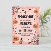 可愛不気味いハロウィン幽霊誕生会 招待状 (スタンド正面)