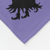 可愛不気味いハロウィーンアイコンパープルフリースブランケット フリースブランケット (角)